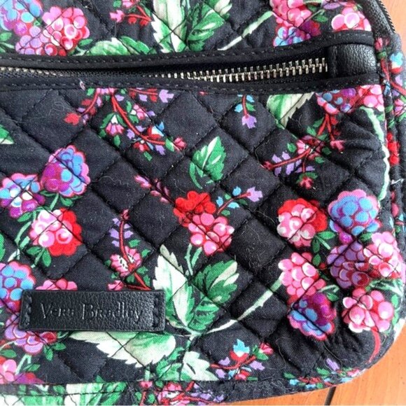 Vera Bradley Winterberry Black Floral Small Crossbody Bag - Picture 4 of 8